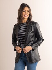 Lakeland Leather Black Bleestone Leather Blazer - Image 1 of 9
