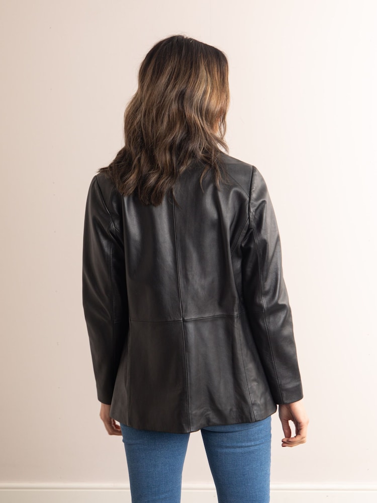 Lakeland Leather Black Bleestone Leather Blazer - Image 2 of 9