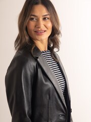 Lakeland Leather Black Bleestone Leather Blazer - Image 4 of 9
