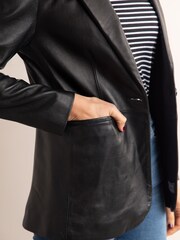 Lakeland Leather Black Bleestone Leather Blazer - Image 7 of 9