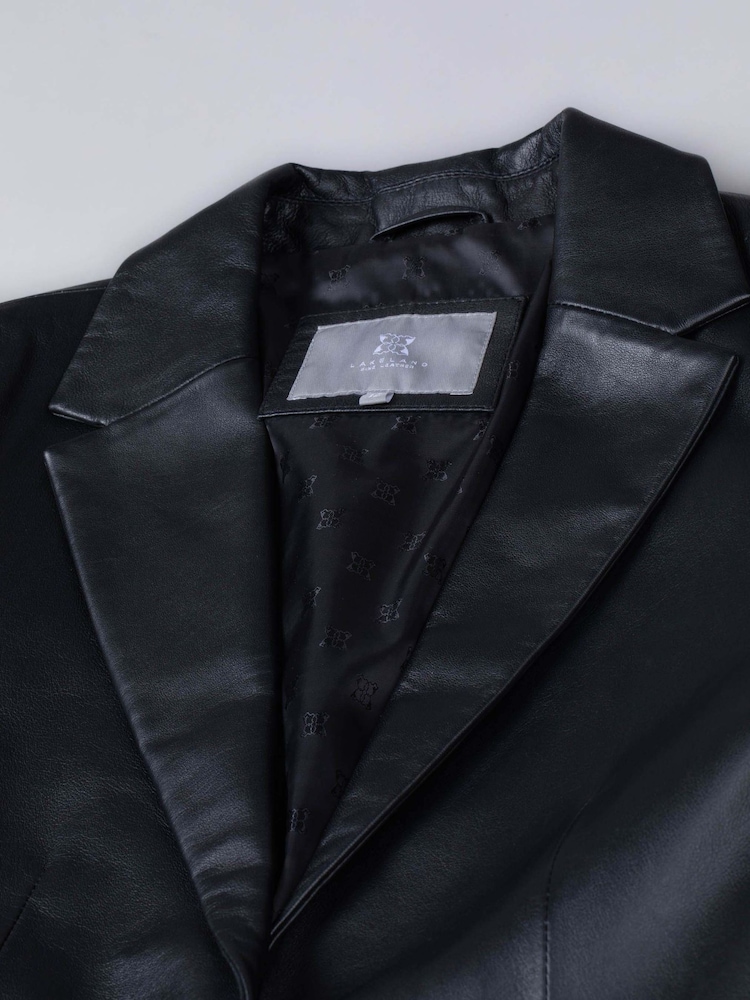 Lakeland Leather Black Bleestone Leather Blazer - Image 9 of 9