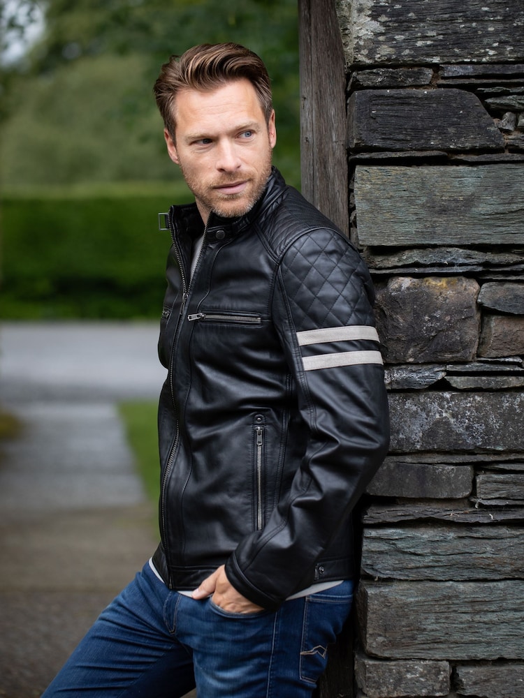 Chaqueta motera de cuero Charlie de Lakeland Leather - Imagen 1 de 15 Chaqueta motera de cuero Charlie de Lakeland Leather - Imagen 1 de 15