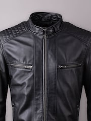 Chaqueta motera de cuero Charlie de Lakeland Leather - Imagen 11 de 15