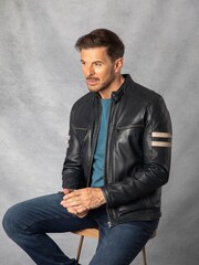 Chaqueta motera de cuero Charlie de Lakeland Leather - Imagen 6 de 15