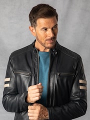 Chaqueta motera de cuero Charlie de Lakeland Leather - Imagen 8 de 15
