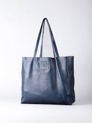 Lakeland Leather Blue Tarn Leather Bucket Bag - Image 2 of 8
