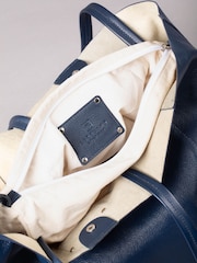 Lakeland Leather Blue Tarn Leather Bucket Bag - Image 8 of 8