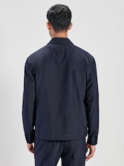 Navy Blue Smart Slim Fit Shacket - Image 3 of 11