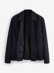 Navy Blue Smart Slim Fit Shacket - Image 7 of 11