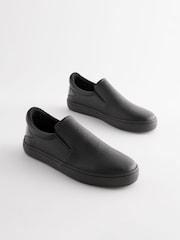 Black Flood Forever Comfort® Patent Slip-On Trainers - Image 1 of 6