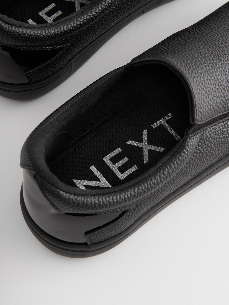 Black Flood Forever Comfort® Patent Slip-On Trainers - Image 3 of 6