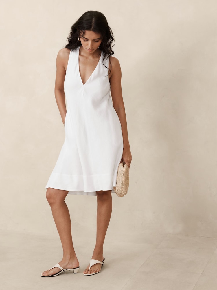 Banana Republic Brown Mari Draped Maxi Dress - Image 2 of 2