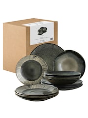 Dutch Rose Green 12 Assorted Plates Giftset - Image 2 of 4