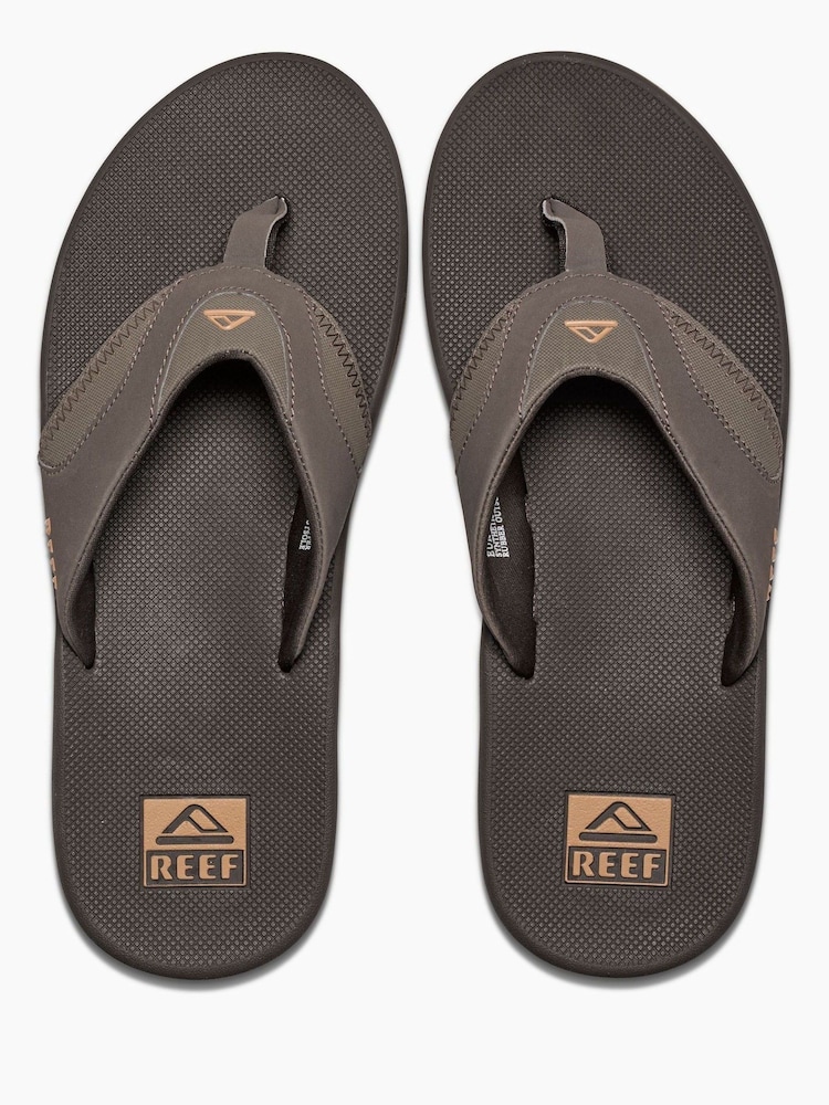 Коричневый - Шлепанцы Reef Fanning - Изображение 2 из 5