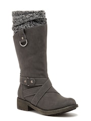 Rocket Dog Grey Telsa Cap Pu/Kingston Calf Boots - Image 3 of 5