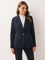 Navy Blue Heavy Duty Tailored Blazer - Image 1 of 6