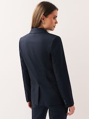 Navy Blue Heavy Duty Tailored Blazer - Image 3 of 6