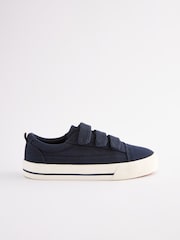 Navy Blue Standard Fit (F) Strap Touch Fastening Shoes - Image 2 of 6