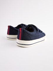 Navy Blue Standard Fit (F) Strap Touch Fastening Shoes - Image 3 of 6