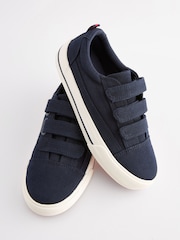 Navy Blue Standard Fit (F) Strap Touch Fastening Shoes - Image 4 of 6