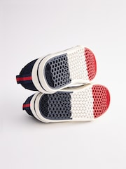Navy Blue Standard Fit (F) Strap Touch Fastening Shoes - Image 6 of 6