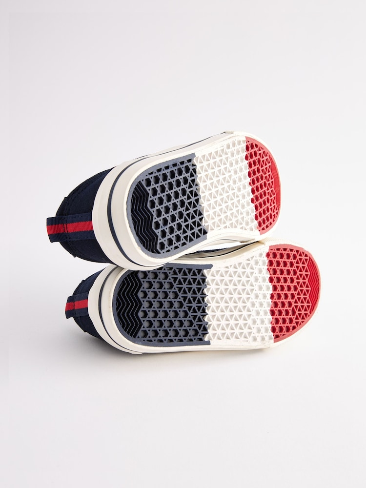Navy Blue Standard Fit (F) Strap Touch Fastening Shoes - Image 6 of 6