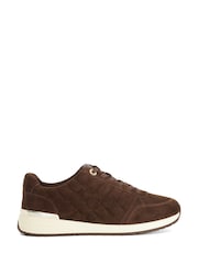 Dune London Brown Evelie Trainers - Image 1 of 5