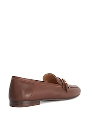 Dune London Brown Leather Greya Loafers - Image 3 of 5