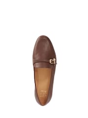 Dune London Brown Leather Greya Loafers - Image 4 of 5