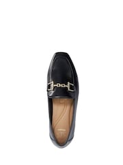 Dune London Black Grained Loafers - Image 5 of 6