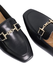 Dune London Black Grained Loafers - Image 6 of 6