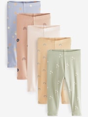 Rumen droben potisk - Ženski jersey gamaše 5 paket (3mths-7yrs) - Slika 1 iz 3