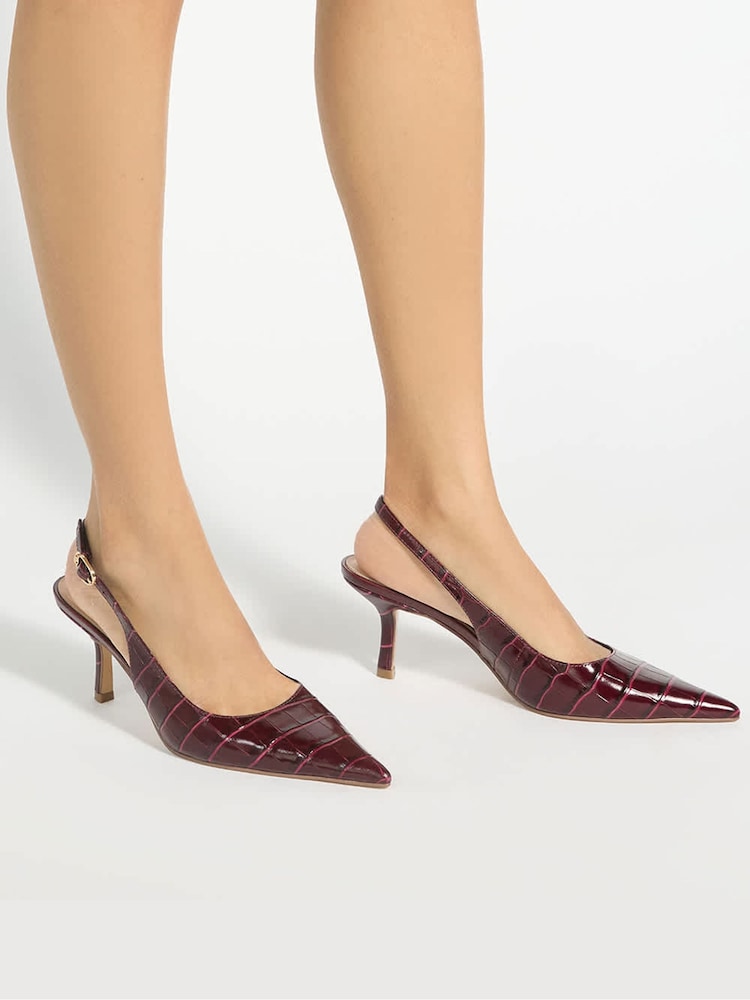 Dune London Red Celise Slingbacks - Image 1 of 6 Dune London Red Celise Slingbacks - Image 1 of 6