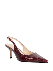 Dune London Red Celise Slingbacks - Image 3 of 6