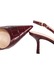 Dune London Red Celise Slingbacks - Image 5 of 6