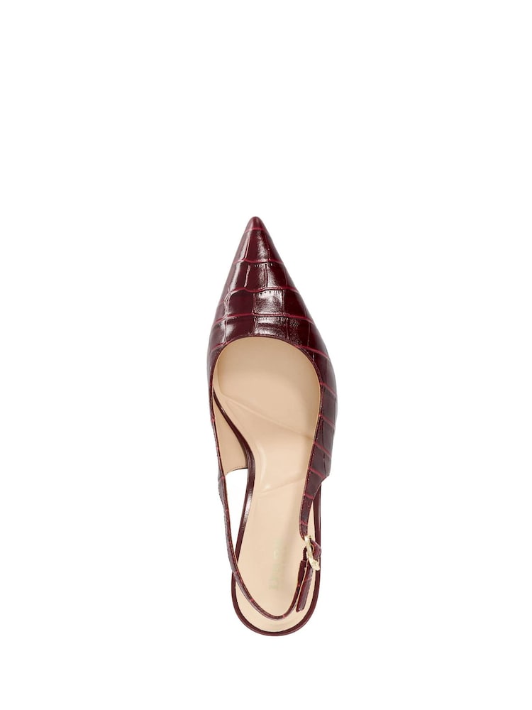 Dune London Red Celise Slingbacks - Image 6 of 6 Dune London Red Celise Slingbacks - Image 6 of 6