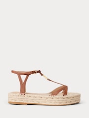 Lauren Ralph Lauren Payton Burnished Leather Espadrilles - Image 2 of 5