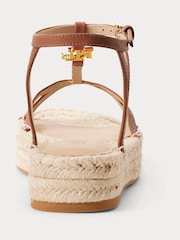 Lauren Ralph Lauren Payton Burnished Leather Espadrilles - Image 3 of 5