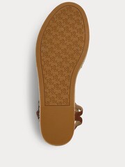 Lauren Ralph Lauren Payton Burnished Leather Espadrilles - Image 5 of 5