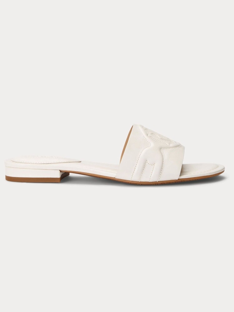Lauren Ralph Lauren Alegra III Nappa Leather Slider Sandals - Image 2 of 4