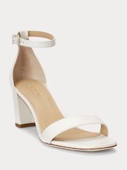 Lauren Ralph Lauren Logan Leather Heeled Sandals - Image 1 of 5