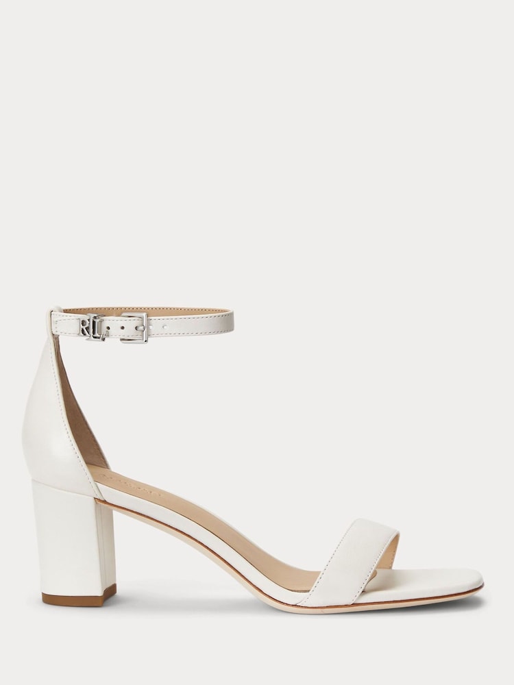 Lauren Ralph Lauren Logan Leather Heeled Sandals - Image 2 of 5