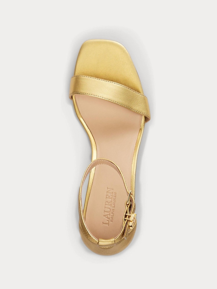 Lauren Ralph Lauren Logan Leather Heeled Sandals - Image 4 of 4