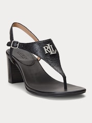 Lauren Ralph Lauren Black Westcott Heeled Sandals - Image 1 of 4