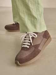 Brown Forever Comfort® Leather Chunky Trainers - Image 2 of 9