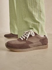 Brown Forever Comfort® Leather Chunky Trainers - Image 3 of 9