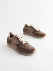 Brown Forever Comfort® Leather Chunky Trainers - Image 4 of 9