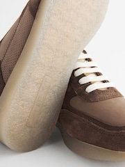 Brown Forever Comfort® Leather Chunky Trainers - Image 9 of 9