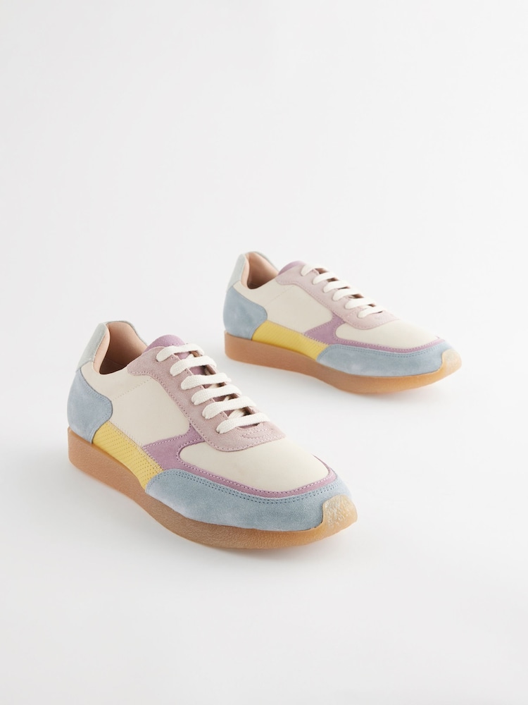 Cream Forever Comfort® Leather Chunky Trainers - Image 1 of 6