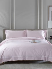 The Lyndon Company Rose/White Southport Duvet Cover and Pillowcase Set - Image 1 of 7